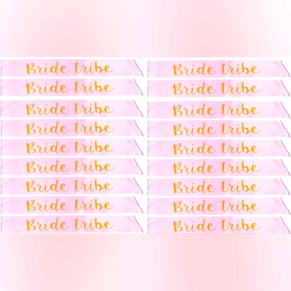 12 Brand New Bride Tribe Sashes